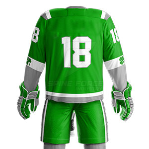 Uniforme de hockey sur glace en polyester 100% confortable personnalisé en stock disponible en tailles personnalisées - Product Image 6