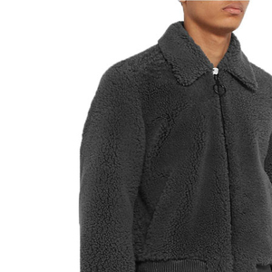 Abrigo de invierno Polar Sólido Fabricante de ropa Bordado personalizado Chaqueta de lana Premium Zip up Chaquetas de lana polar para hombres - Product Image 5