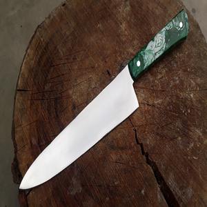 Vente en gros de nouveaux couteaux de chef et de boucher Oem personnalisés et faits à la main de 8 pouces lame en acier inoxydable avec manche en résine couteau de cuisine - Product Image 3