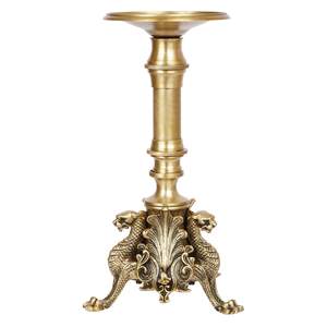 Bougeoirs de décoration anciens pour hôtels et restaurants Bougeoirs métalliques coniques en laiton Bougeoirs en or Fournisseur du fabricant en gros - Product Image 1