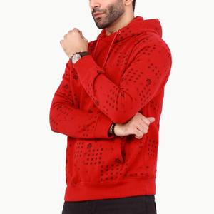 เสื้อมีฮู้ดผ้าฟลีซผ้าฝ้ายโอเวอร์ไซส์สำหรับผู้ชายเสื้อครอปแบบหนา500/400gsm สีล้วน - Product Image 5