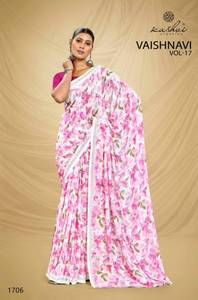 Collection de saris en georgette de coton de qualité supérieure pour les tenues décontractées et les fêtes, disponible au prix de gros - Product Image 4