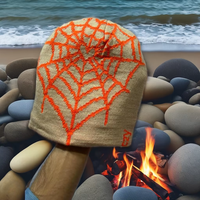 Bonnet unisexe en acrylique tricoté avec logo personnalisé brodé en 3D, pour l'hiver et le sport, avec motifs côtelés, nœuds, camouflage, dessin animé, argyle et plage