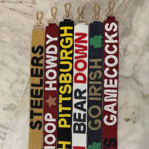 สายกระเป๋าประดับลูกปัดคุณภาพพรีเมียม พร้อมรายละเอียดประณีต ปรับความยาวได้ เหมาะสำหรับกระเป๋าสะพายไหล่ - Product Image 1