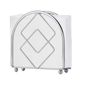 Modern Design Table Top Napkin Stand Black and Gold Iron Napkin Holder <b>Tissue</b> Holder for Napkin Display at Good Price - Product Image 5