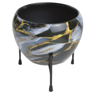 Planteur décoratif de fleur de support antique noir de nouveauté avec l'application de jardin pour la décoration de plancher de mariage en vente! - Product Image 2