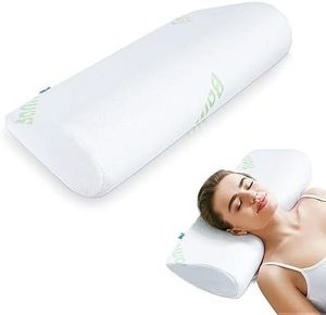Almohada ortopédica para el cuello Cervical de tela de espuma viscoelástica, soporte de contorno ergonómico ajustable almohada Cervical de rebote lento sin látex - Product Image 1