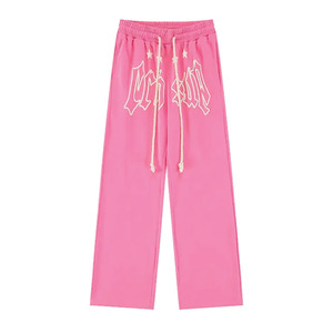 Pantalones de chándal apilados para hombre con logotipo personalizado, pantalones de chándal acampanados con estampado 3D antiarrugas de calle, pantalones de chándal Acampanados para hombre - Product Image 1