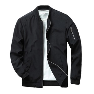 New Arrival Wholesale Custom Fashion Men's Zipper up Casual <b>Light</b> Weight Flight Bomber <b>Jackets</b> - Product Image 1