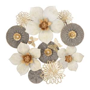 แผงโลหะตกแต่งผนังลายดอกไม้ดีไซน์หรูหราออกแบบด้วยความแม่นยำเหมาะสำหรับการตกแต่งบ้านที่ทันสมัย - Product Image 3