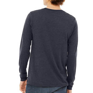 Chemises à manches longues surdimensionnées à col ras du cou personnalisées en gros - Product Image 6