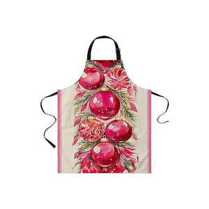 Gran oferta, recién llegado, delantal de cocina moderno, delantal largo de algodón 100% con logotipo privado - Product Image 3
