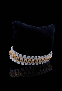 นาฬิกาควอทซ์สายสีเงินหรูหราสไตล์แร็ปเปอร์ออกแบบได้เองของขวัญวันเกิดแฟชั่นใหม่เพชรสำหรับธุรกิจ - Product Image 5