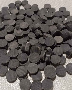 Boutons noirs en corne de buffle de haute qualité Boutons sculptés polyvalents de style animal pour chemises et vêtements par l'artisanat du croissant - Product Image 4