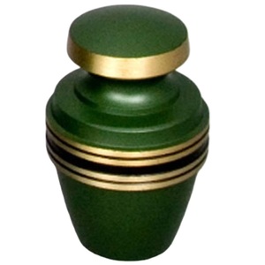 High Quality Brass Cremation <b>Keepsake</b> Urns With Gold And Blue Color Finished Mini <b>Keepsake</b> Urns For Human <b>Ashes</b> - Product Image 5