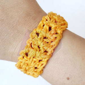 Trendy Casual Accessory Knitted <b>Wristband</b> Lightweight Comfortable Knit Texture For Daily Fashion And Lifestyle Use - Product Image 2