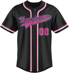 OEM de alta calidad 100% poliéster personalizar botón completo sublimación béisbol Jersey transpirable personalizar logotipo Jersey - Product Image 2