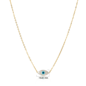 Collier avec pendentif œil turc fait à la main en argent sterling 925, bijoux tendance pour femmes - Product Image 3