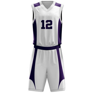 Uniforme de basket-ball personnalisé pour hommes 2025, maillot et short athlétiques à séchage rapide, conçus pour l'entraînement en équipe, la compétition et la pratique - Product Image 6