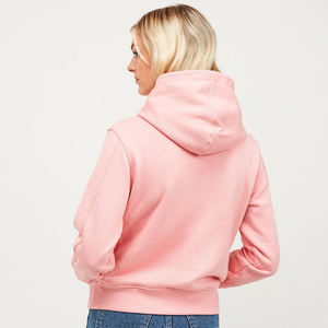 Sweat à capuche court pour femme 100% coton Streetwear Fashion Cropped Fit Casual Pullover Soft Fleece women's hoodies Custom Clothing - Product Image 2