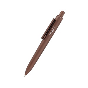 Stylo à corps métallique Hyatt de qualité supérieure, stylo à clic mat couleur café, emballé en PVC, logo personnalisé, cadeau d'affaires pour les employés de bureau - Product Image 1