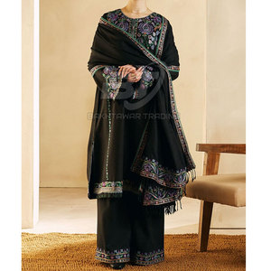 Shalwar Kameez Bordado de Alta Calidad para Mujer, Estilo de Marca, Conjunto de Shalwar Kameez con Dupatta para Mujer, Venta al por Mayor - Product Image 2