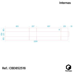 Boîte à jambon et épaule de porc blanche 85x25x16,30 cm, support à jambon renforcé à double canal, catégorie de produit : Boîtes en papier et supports multimédia - Product Image 6
