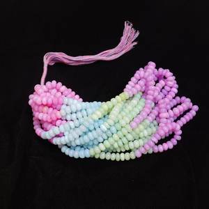 <b>Opal</b> Multicolor Shaded Smooth Rondelle Beads 8-9mm Pink Blue Green Purple Gemstone Strand for Necklace <b>Bracelet</b> Jewelry 2026 - Product Image 6