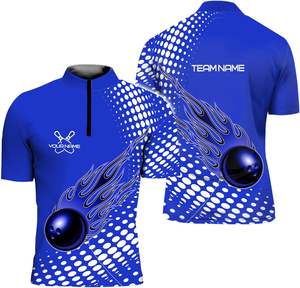 เสื้อเจอร์ซีย์โบว์ลิ่งสำหรับผู้ใหญ่และเยาวชนผ้าแห้งเร็ว - Product Image 4