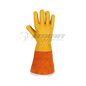 Gants de soudage à manches longues avec cuir épais et doublure respirante offrant une protection supérieure contre les étincelles et la chaleur - Product Image 5