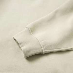 Patch brodé personnalisé en appliqué, 100% coton, sans cordons, couleur contrastée, sweat à capuche ample et court pour homme - Product Image 6