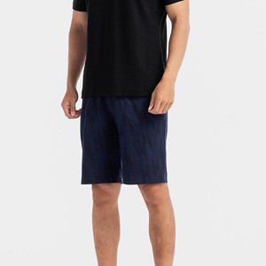 กางเกง2025ขาสั้นลำลองสำหรับผู้ชายกางเกงวิ่งออกกำลังกายในฤดูร้อนเป็นมิตรกับสิ่งแวดล้อมโพลีเอสเตอร์พร้อมกระเป๋าคาดเอวตาข่ายยืดหยุ่นระบายอากาศ - Product Image 3