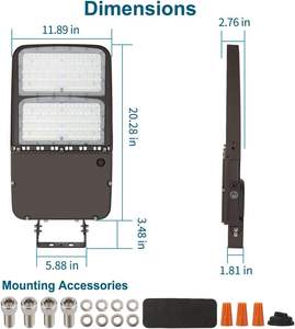 Lampadaire LED haute puissance 200W-300W – Lampe de parking à cellule photoélectrique du crépuscule à l'aube - Product Image 2