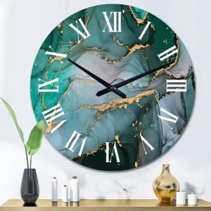 Horloge murale islamique artistique en métal avec chiffres arabes traditionnels et inscriptions du Coran pour un décor sacré - Product Image 6