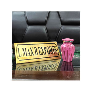 Suministro directo de fábrica Diseño elegante más vendido Acabado personalizado Cenizas funerarias Recuerdo de aluminio Urnas de cremación - Product Image 1