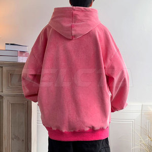 Sweat-shirts décontractés délavés à l'acide fabriqués au Pakistan, avec logo personnalisé imprimé - Product Image 3
