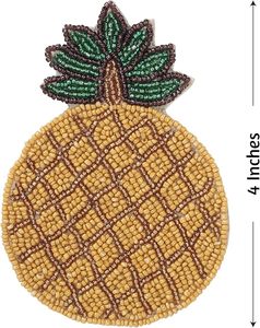 Best Woven Design <b>Table</b> <b>Coaster</b> Set Jute Material With Beast Glass Beads for Parties and Decorative Tableware Pad/Mat - Product Image 1