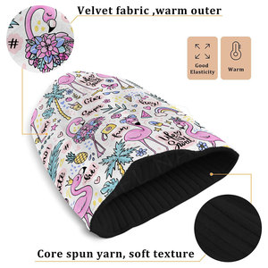 Bonnet d'hiver personnalisé de haute qualité chapeau en coton épais multicolore avec impression logo du fabricant OEM de style - Product Image 5