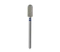 Foret à ongles professionnel diamanté Formule Profi, cylindre arrondi 5,0 mm, bleu, grain moyen, pour pédicure et élimination des callosités