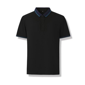 Uniforme de travail personnalisé de haute qualité, uni, anti-froissement, en coton solide, pour hommes, entreprise, employé, golf, pour broderie de logo sur chemise - Product Image 3