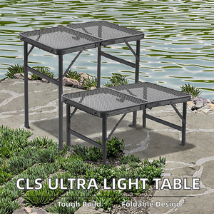Mesa de Camping Plegable de Aleación de Aluminio, Resistente, de Malla Grande, Ligera y Portátil para Picnic y Barbacoa - Product Image 6