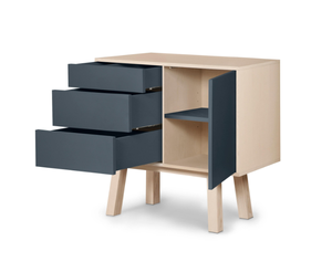 Commode/armoire minimaliste moderne à 3 tiroirs pour meubles de maison et d'hôtel et grands meubles de salon - Product Image 3