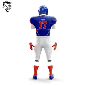 Uniformes de football américain personnalisés de haute qualité, impression par transfert thermique, ensemble court unisexe pour adultes, respirant, personnalisé à 100% - Product Image 4
