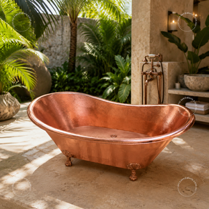 Bañeras de Cobre Puro de Forma Ovalada, Modernas y de Lujo, Personalizadas al por Mayor de Divris, con Propiedades Antimicrobianas, Independientes, para Adultos - Product Image 2