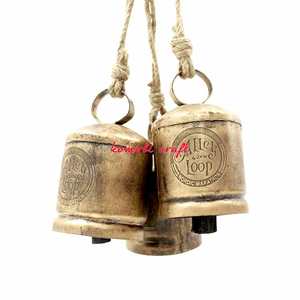 Cloches rustiques personnalisées personnalisées avec gravure pour la publicité promotionnelle pendant les événements, le bruit promotionnel fait des cloches de vache - Product Image 6