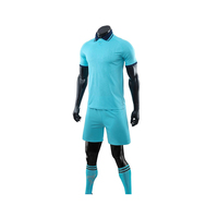 Uniforme de Fútbol Sublimado de Poliéster de Manga Corta, Transpirable, Diseño Personalizado, Precio al por Mayor OEM