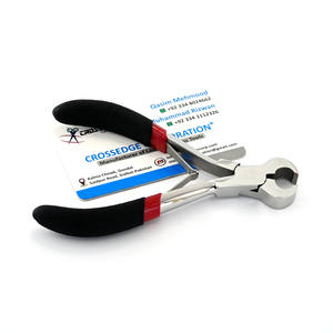 Nouveaux outils de pince de coupe-liaison de kératine d'extension de cheveux humains professionnels de couleur argentée spéciale avec des lames tranchantes à double ressort - Product Image 1