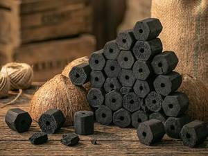 Charbon de bois dur en briquettes noires en gros à bas prix, à haute valeur calorifique supérieure à 9000 Kcal/kg, en vrac pour les marchés africains - Product Image 1