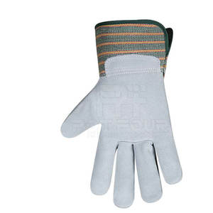 Precio barato Guantes de trabajo de alta calidad Material de cuero duradero Guantes DE TRABAJO Guantes de seguridad - Product Image 4