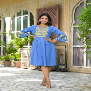 Blusas Occidentales de Diseño para Oficina y Uso Diario, Ropa Occidental para Exportación, Estilo Casual y Festivo, Kurti Indio - Product Image 1